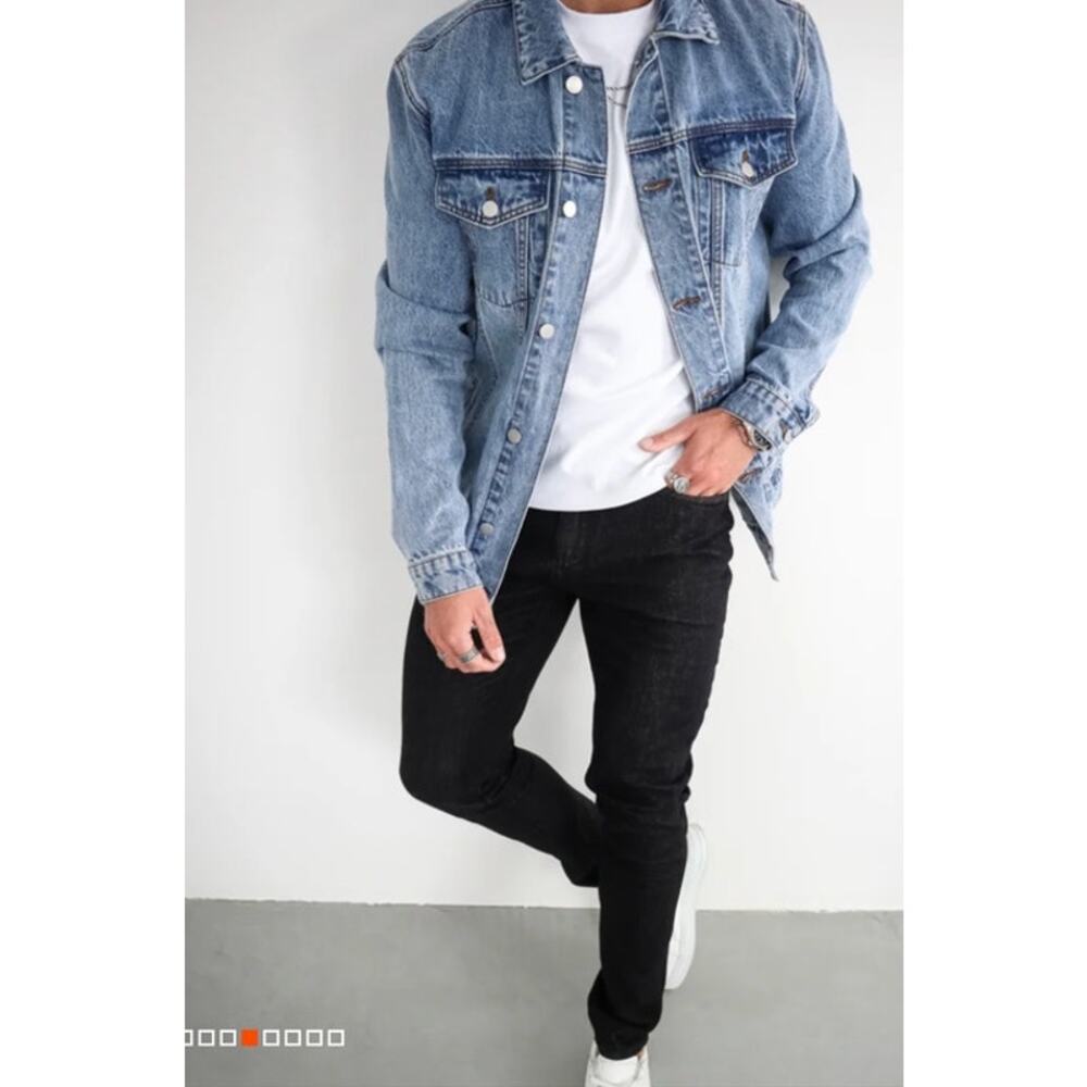 NWT Capo slim fit jeans Men's size small 30R black stretchy comfortable